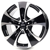 Alutec Dynamite 8.5x18 5x112 ET51 d66.5 Diamond Black Front Polished