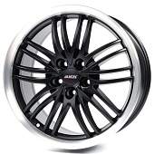 Alutec BlackSun 8.5x18 5x112 ET40 d70.1 Racing Black Lip Polished