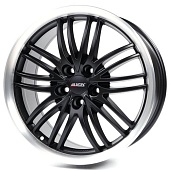 Alutec BlackSun 8.5x19 5x115 ET40 d70.2 Racing Black Lip Polished