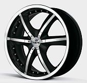 Antera 389 9.5x20 5x120 ET40 d74.1 Racing Black Lip Polished