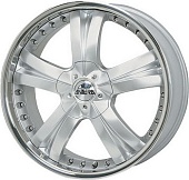 Antera 345 9.5x20 5x120 ET55 d65.1 Silver Lip Polished