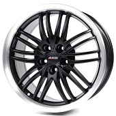 Alutec BlackSun 8.5x18 5x114.3 ET40 d70.1 Racing Black Lip Polished