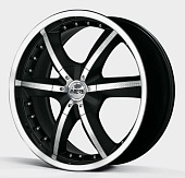Antera 389 9.5x20 5x112 ET52 d66.6 Racing Black Lip Polished